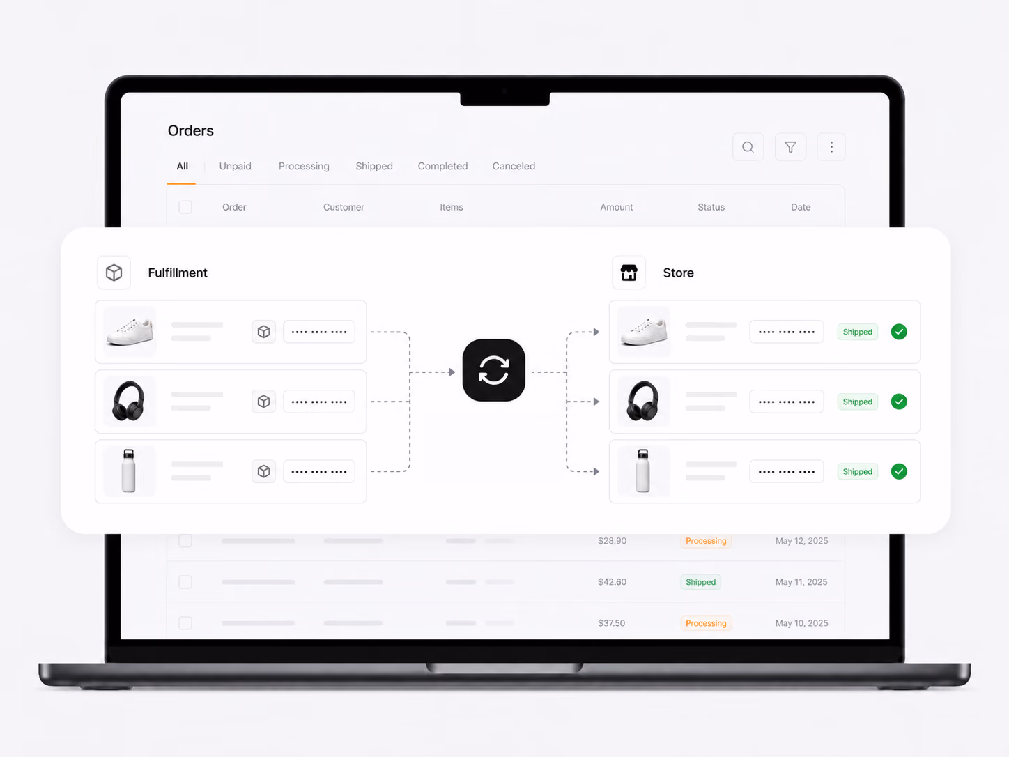 DSers Auto Sync Tracking Number workspace for fulfillment updates