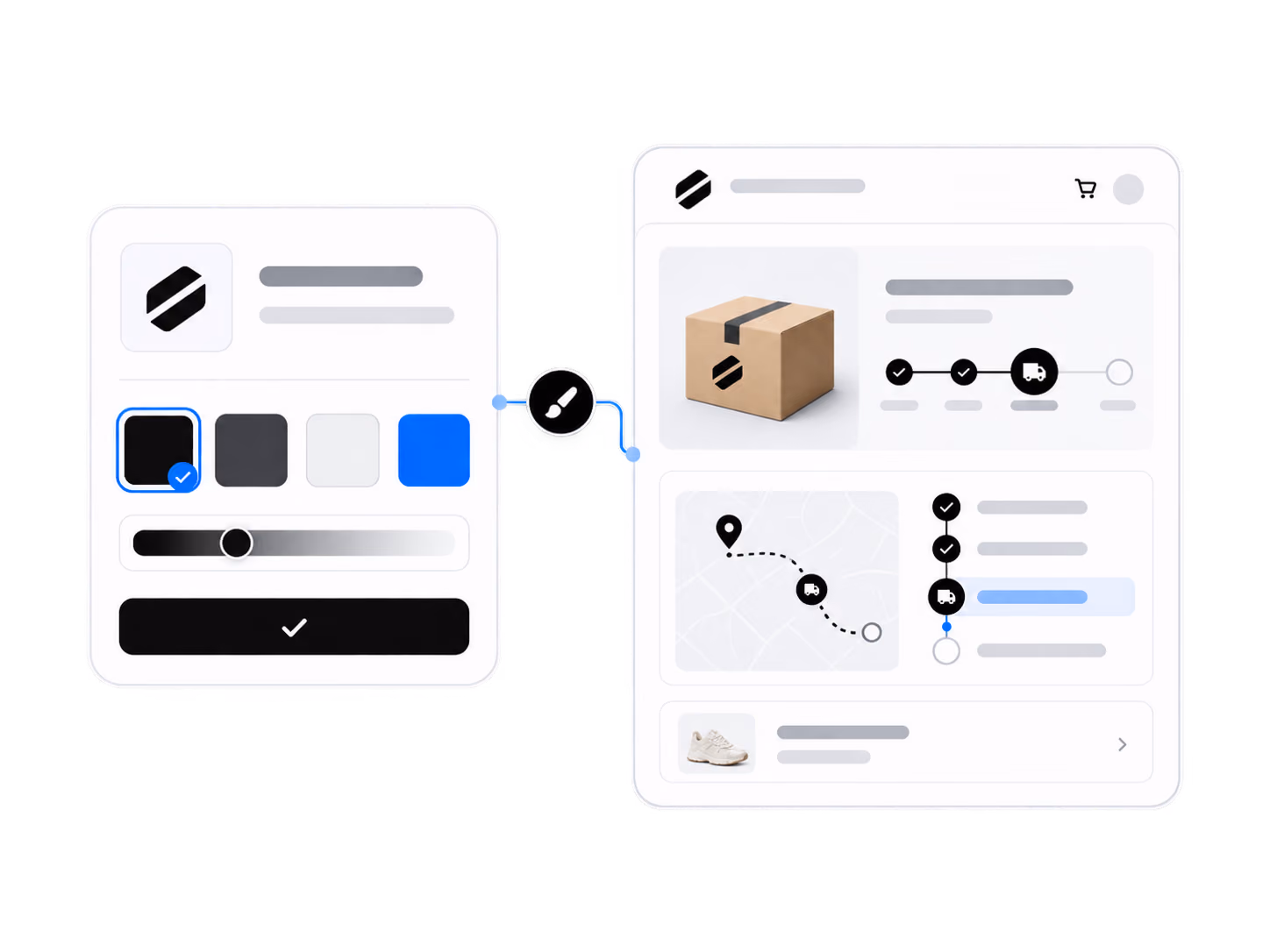 Customizing the tracking page with logo and brand colors