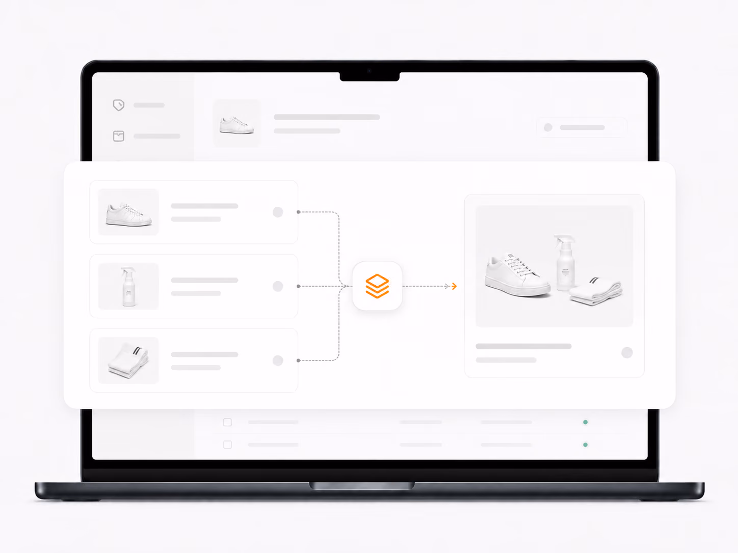 DSers Bundle Products workspace for combining supplier items