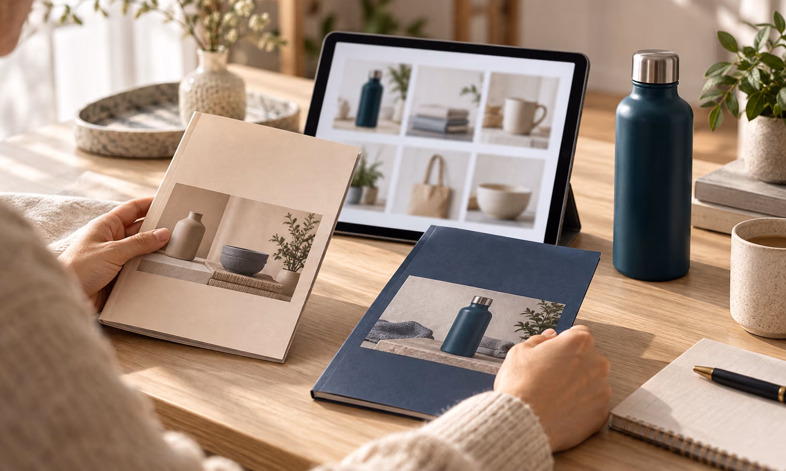 Merchant browses a sourcing channel to find products