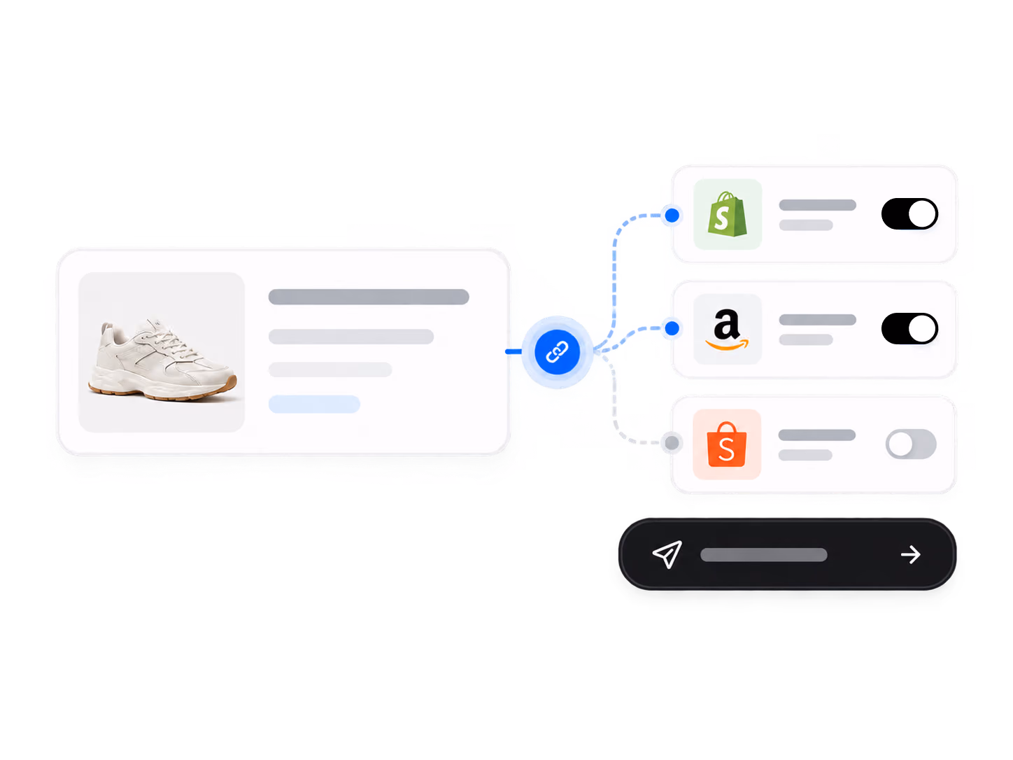 Importing and mapping products once before pushing to stores
