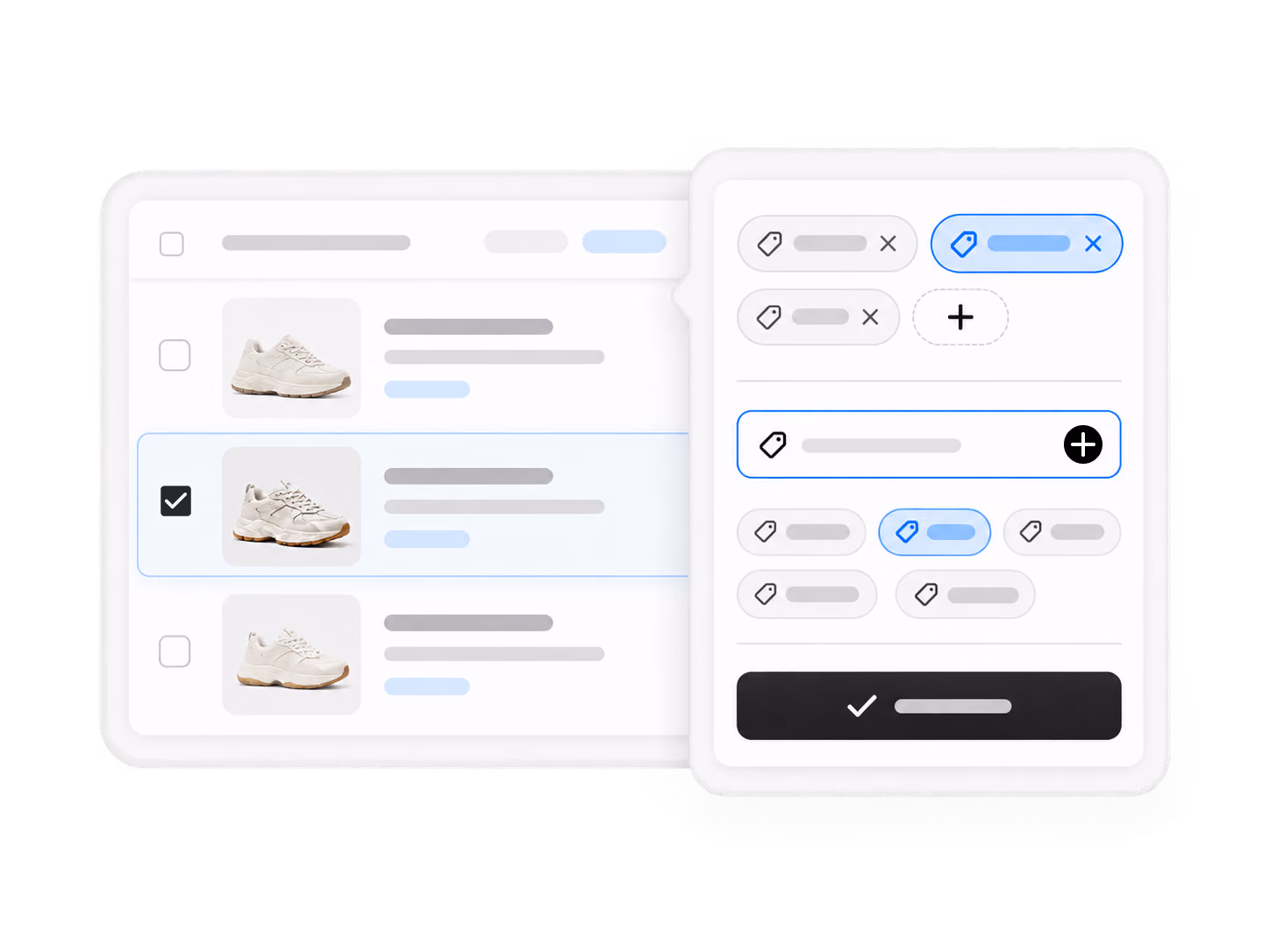 Using Split product from More Actions
