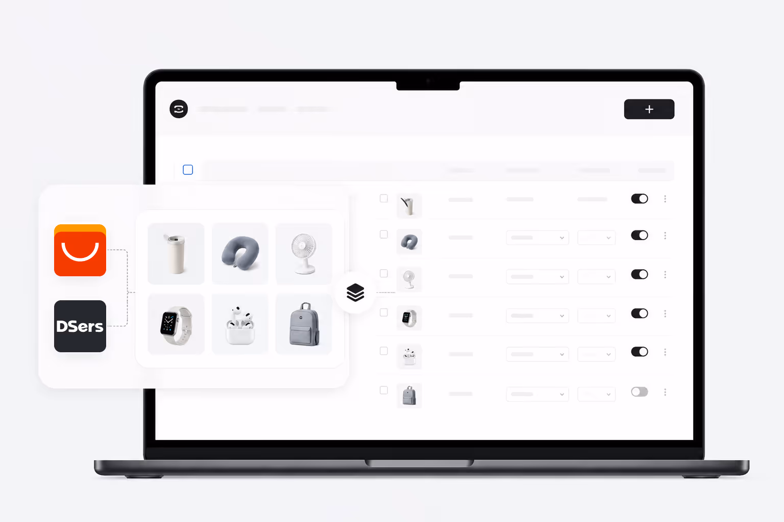 DSers Bulk Import Products workspace for catalog building