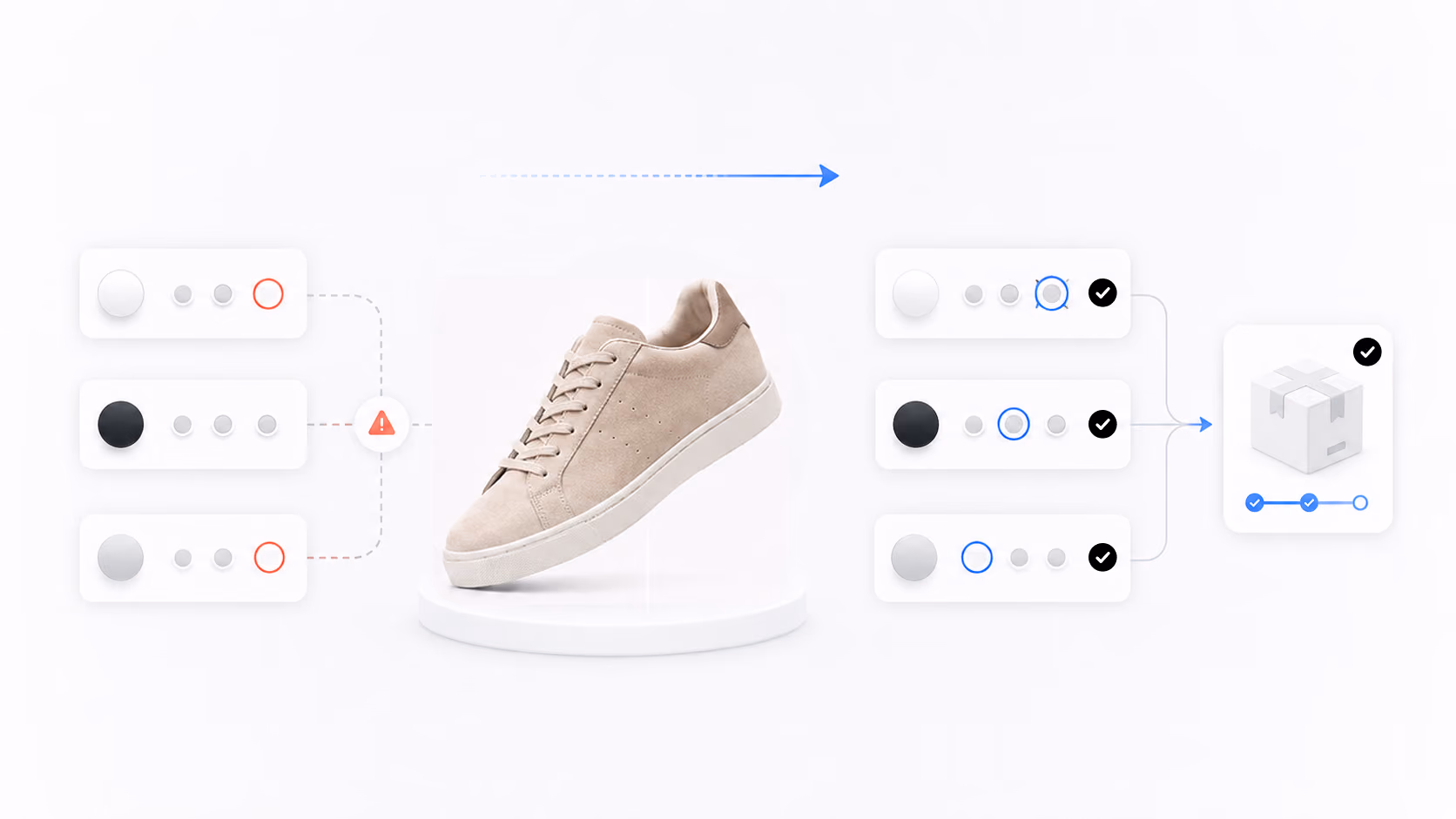 AI matching store variants to supplier SKUs