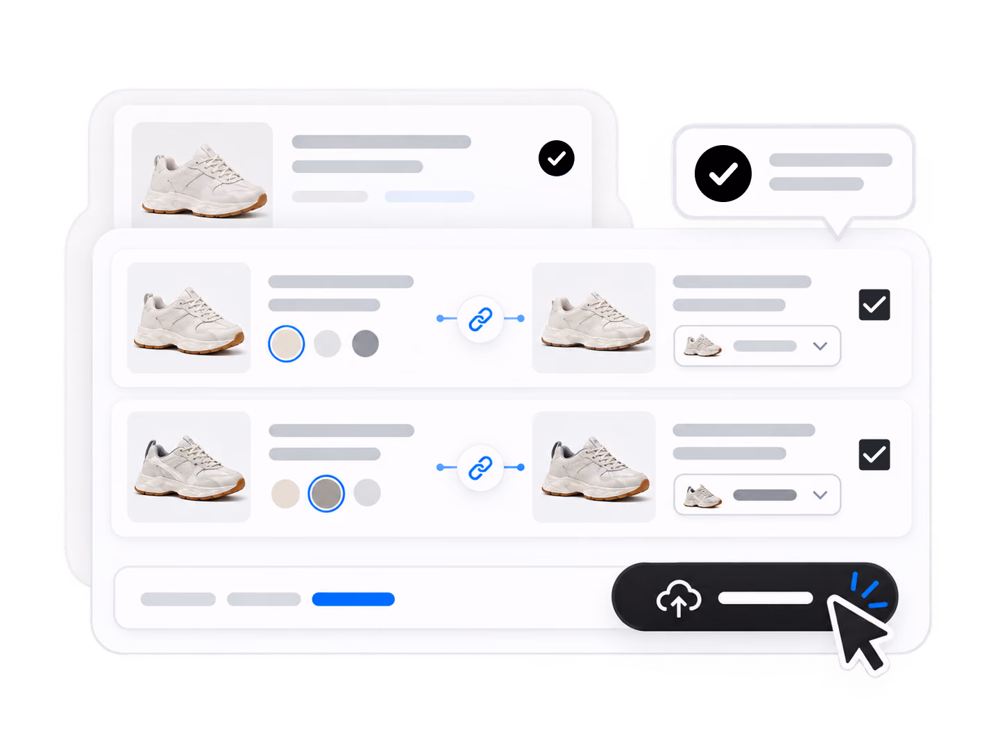 Confirming or adjusting matches before publish