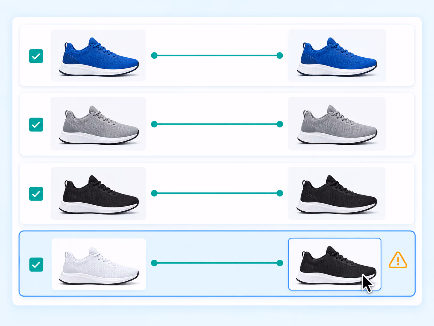 Reviewing four suggested variant pairs and one highlighted exception