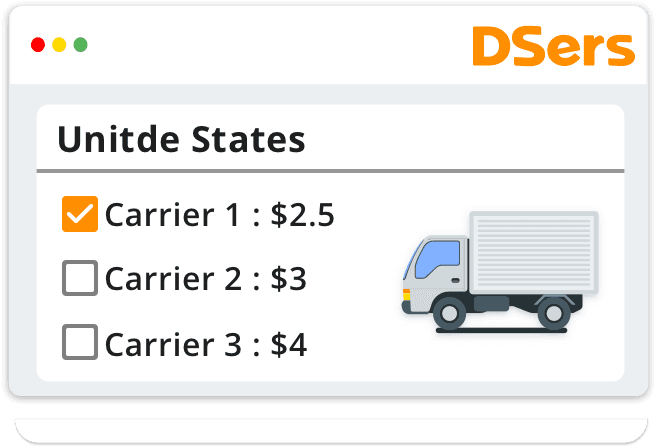 Shipping settings that save ordering time