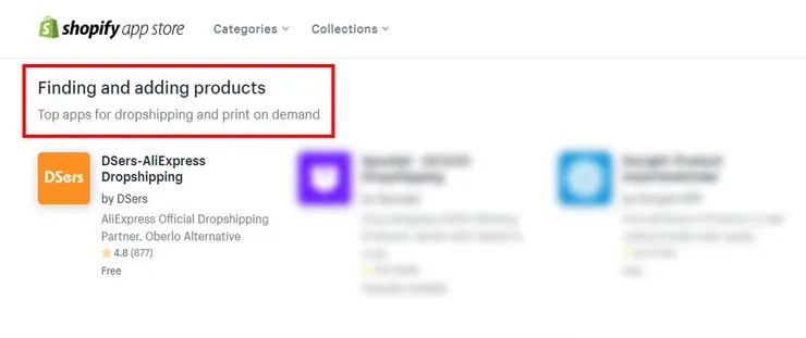Shopify app store DSers-AliExpress Dropshipping - DSers