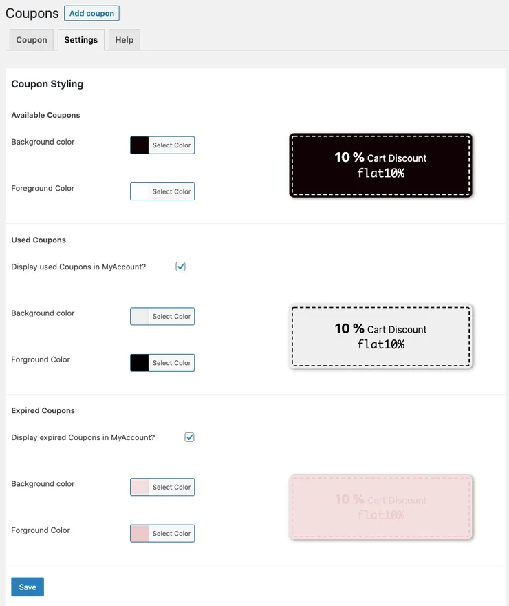 Smart coupons for WooCommerce Coupons - DSers