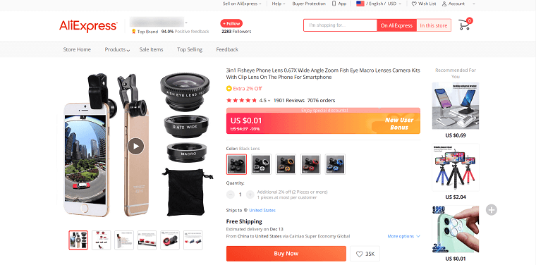 3. Phone Lenses - DSers