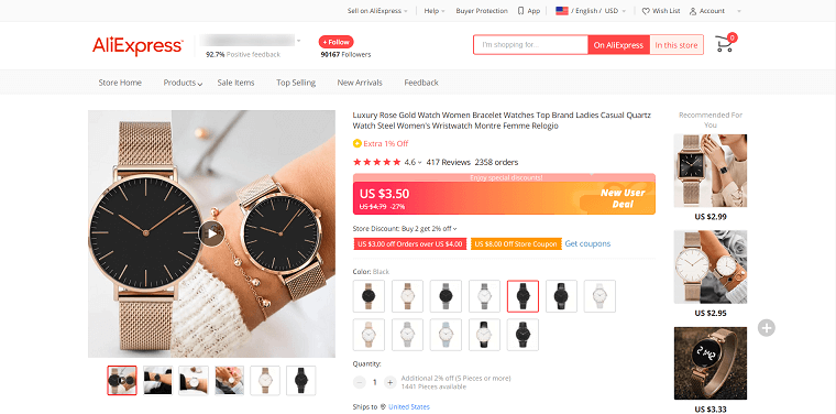 7. Watches and Jewelry - DSers