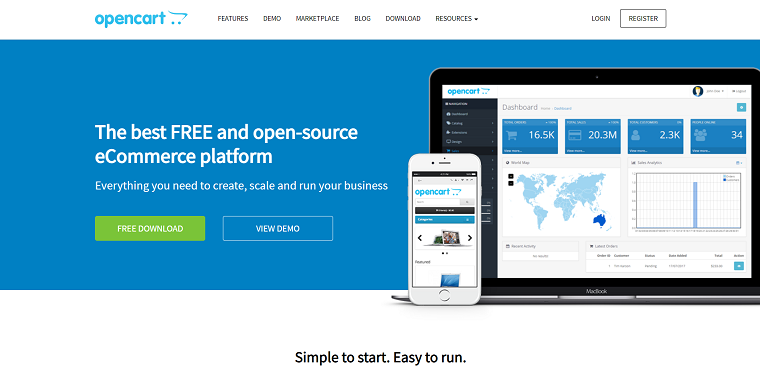 OpenCart Homepage - DSers