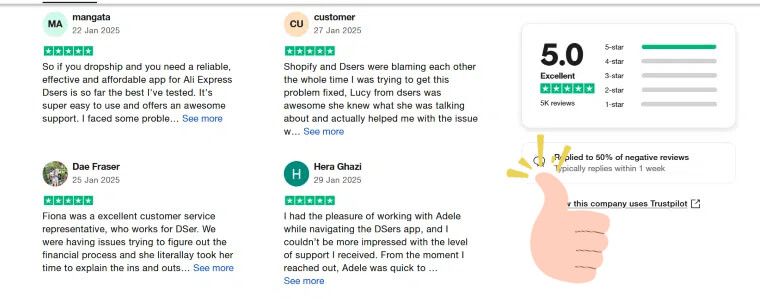Postive review - DSers