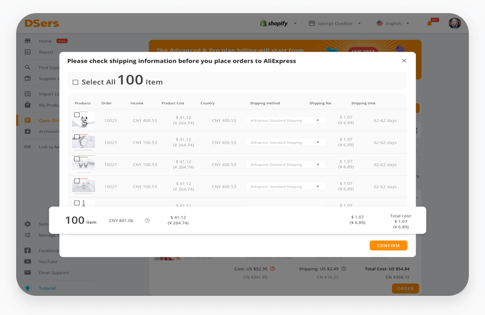 Bulk Order - DSers AliExpress Dropshipping Solution